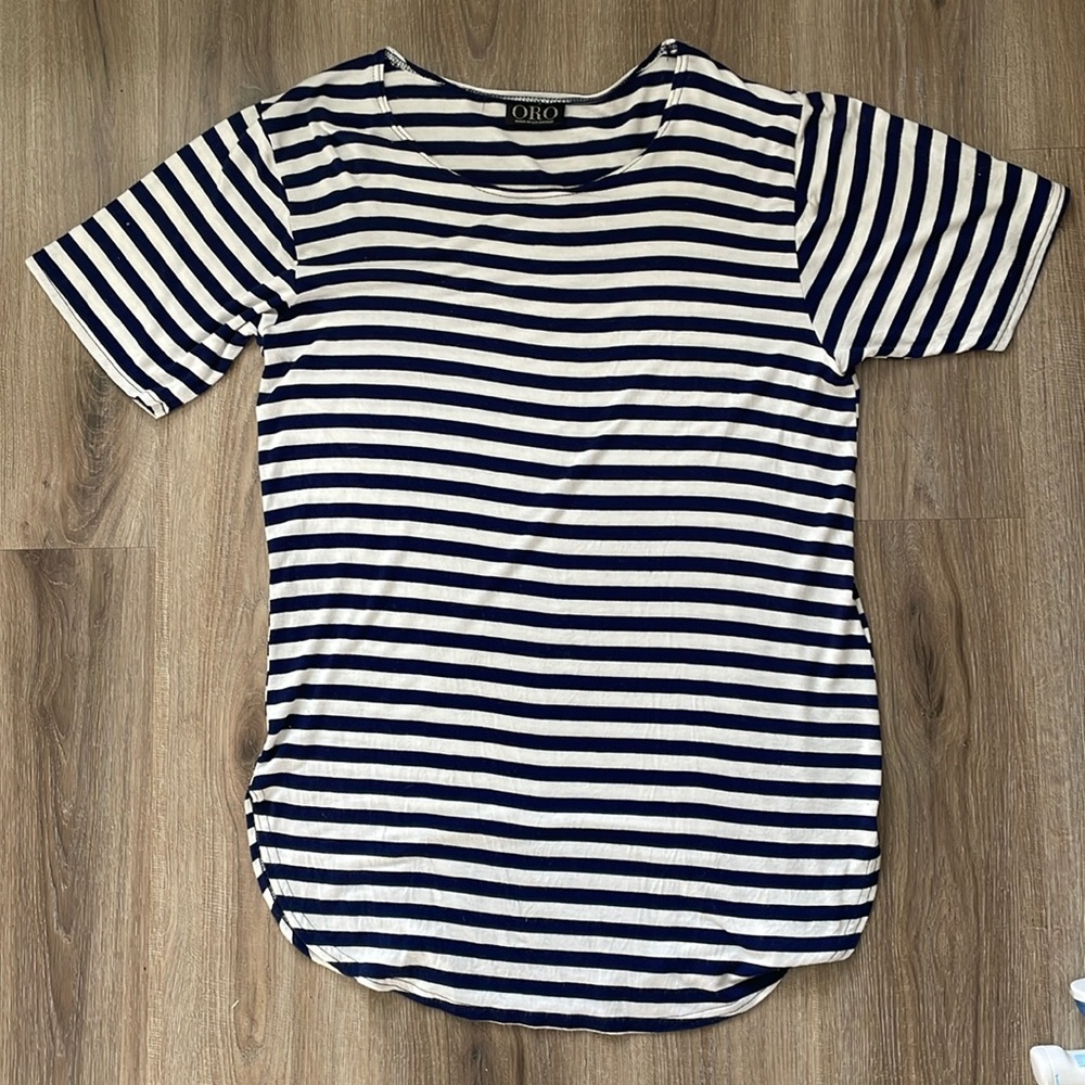 Oro longline striped t-shirt, Men’s M